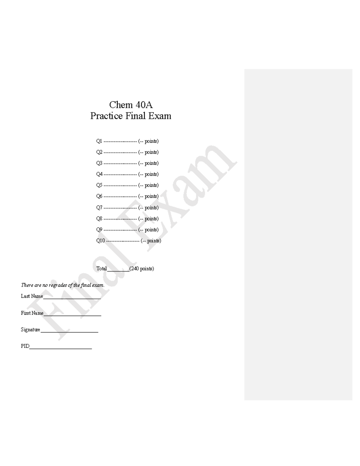 Chem+40A+Practice+Final+Exam+ - Chem 40A Practice Final Exam Q1 ...