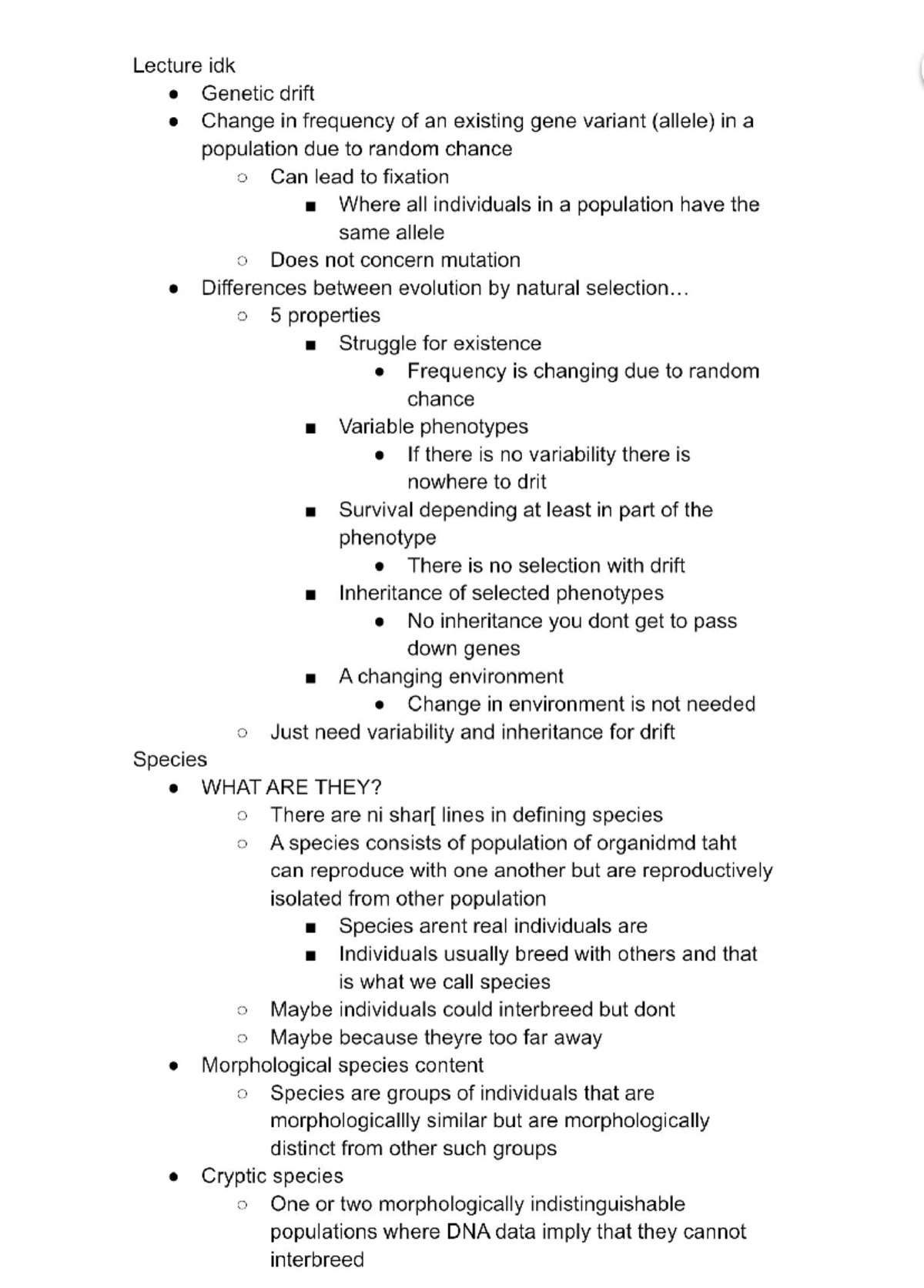 Lecture Notes Genetic Drift And Species Definition 2025 04 22 Studocu Thumb 1200 1673 
