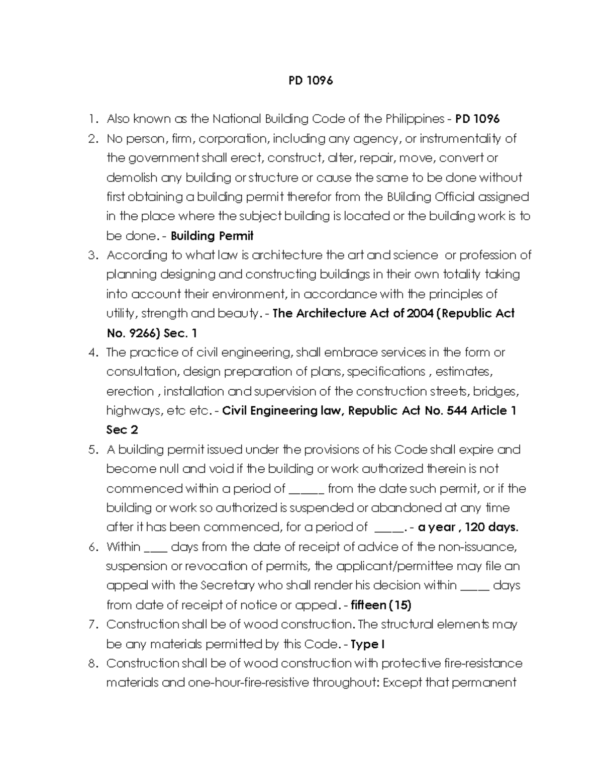 PD 1096 X Revised BP 344 - Comprehensive Building Code Review - Studocu