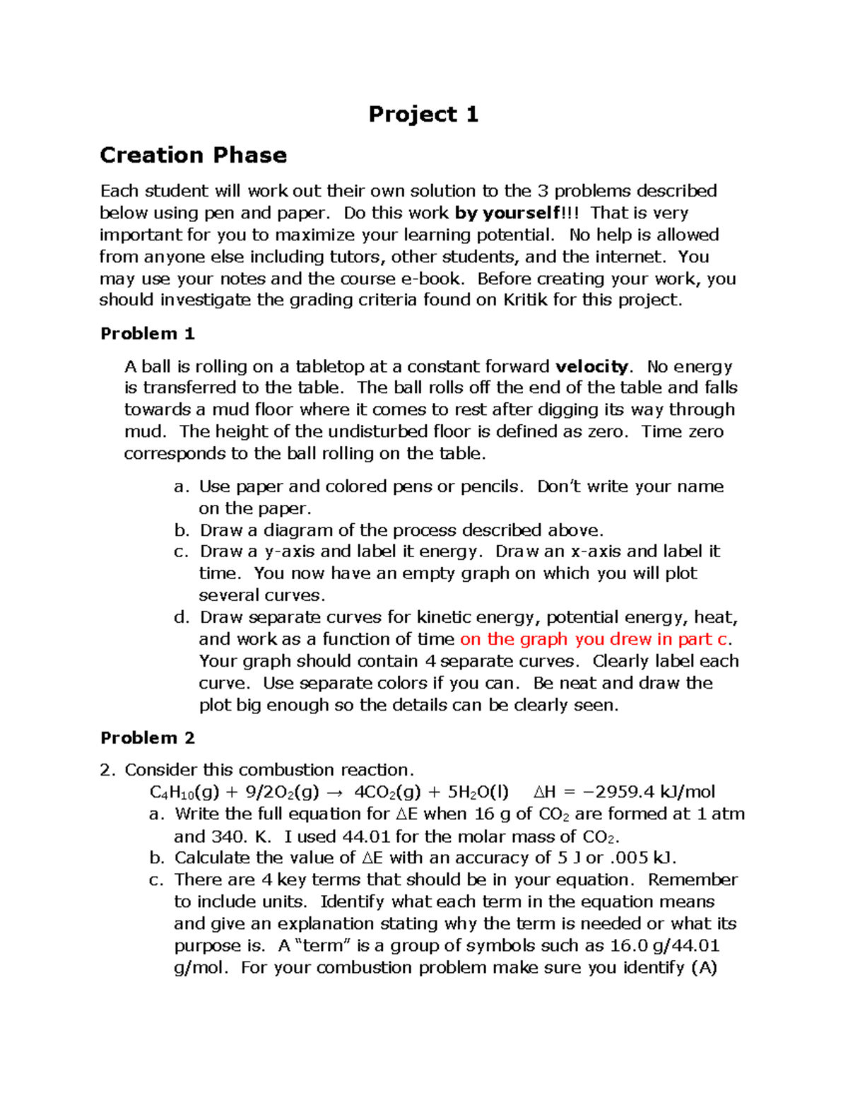 Assignment 1: Project 1 Creation Phase - Problem Solutions - Studocu