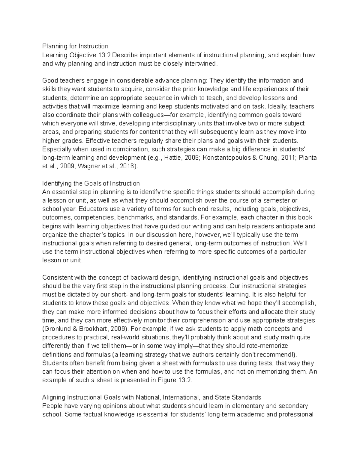 EDU 101: Effective Lesson Planning: Goals, Strategies, and Techniques ...