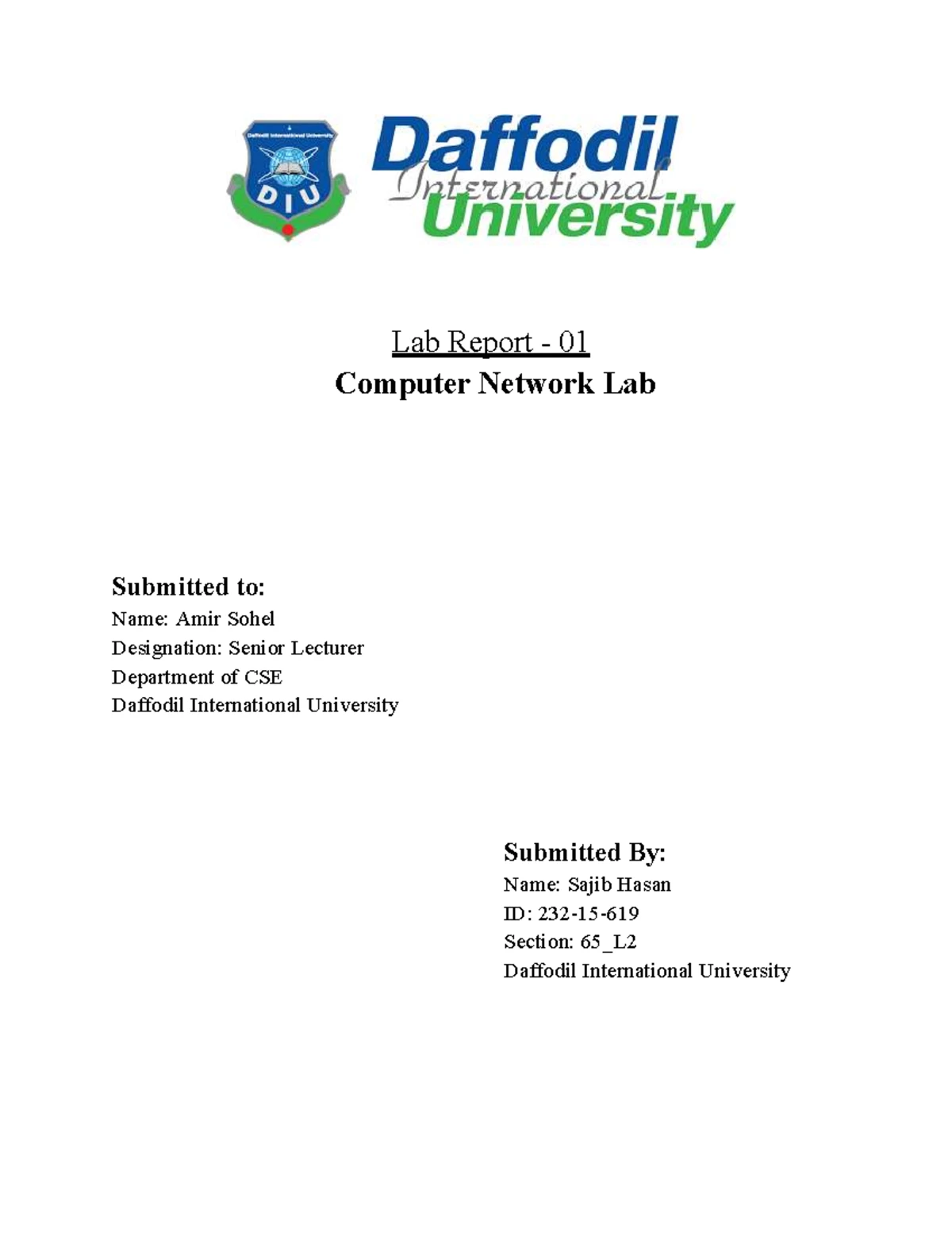 Lab Report 7: Design & Implementation of VLANs (CSE 322) - Studocu