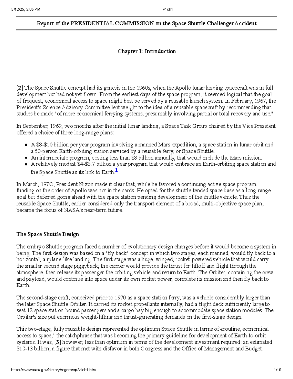 Rogers Commission Report: Space Shuttle Challenger Accident Overview ...