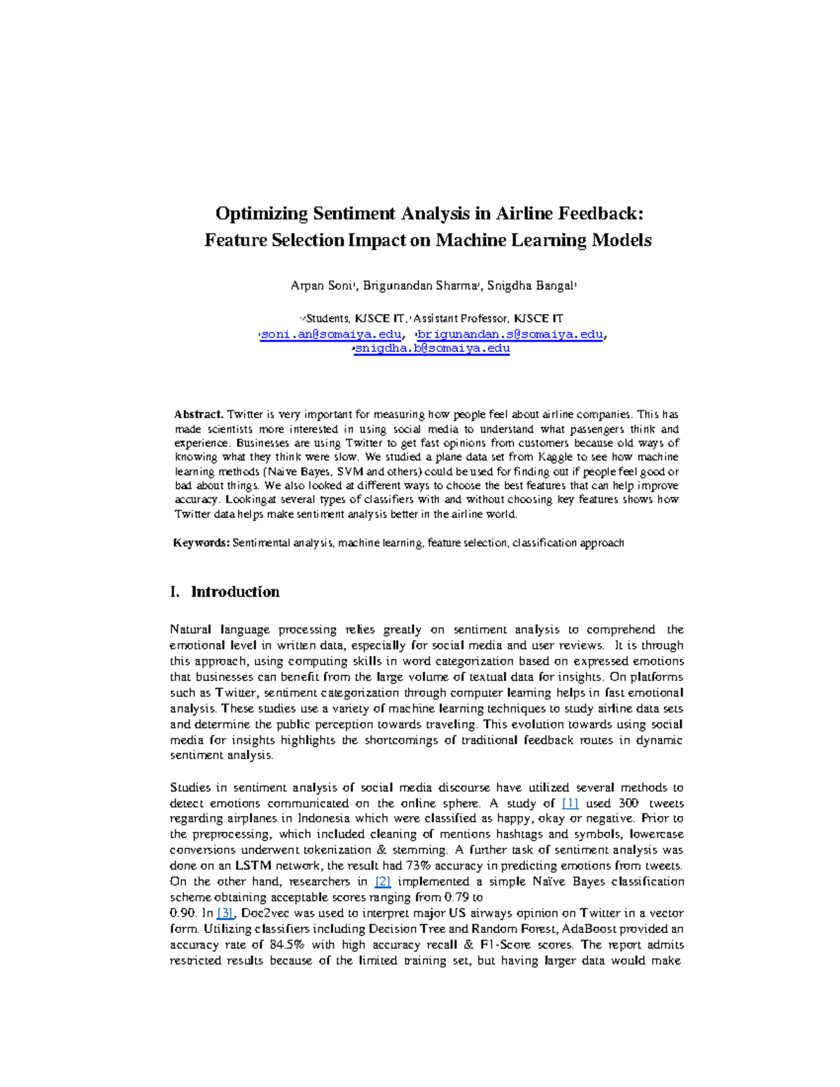 Optimizing Sentiment Analysis in Airline Feedback Using ML Techniques ...