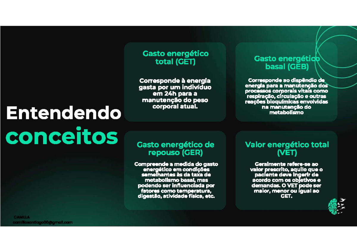 Gasto Energético Total e Basal: Estimativas e Fatores Influentes - Studocu