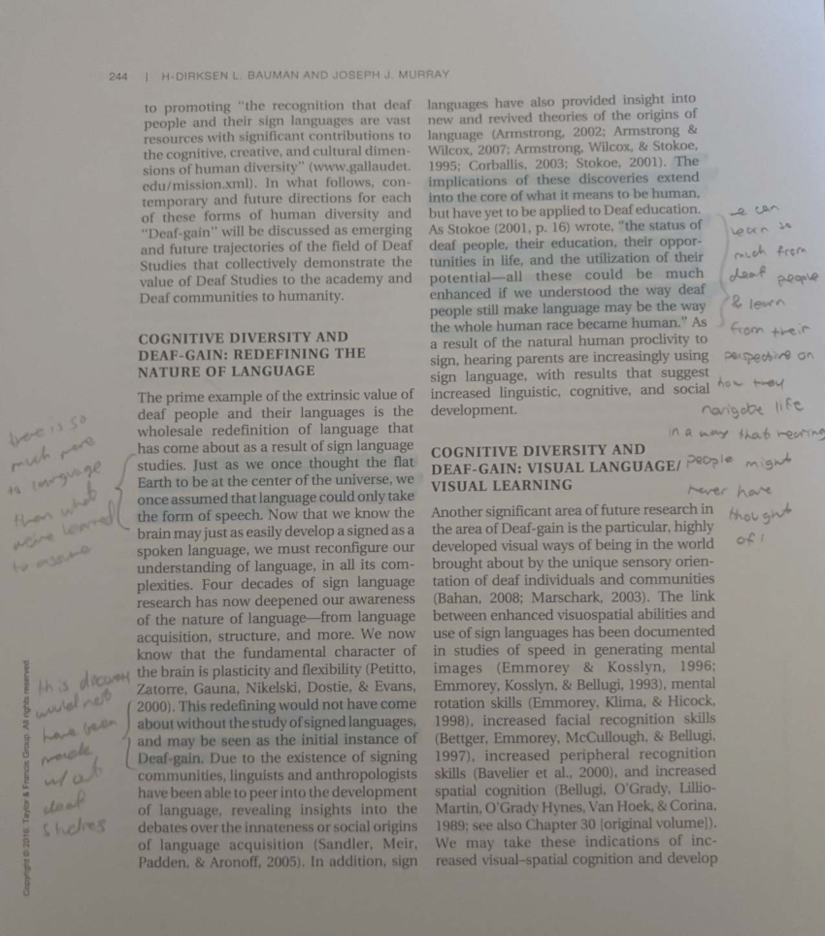 Cognitive Diversity and the Redefinition of Language in Deaf Studies ...