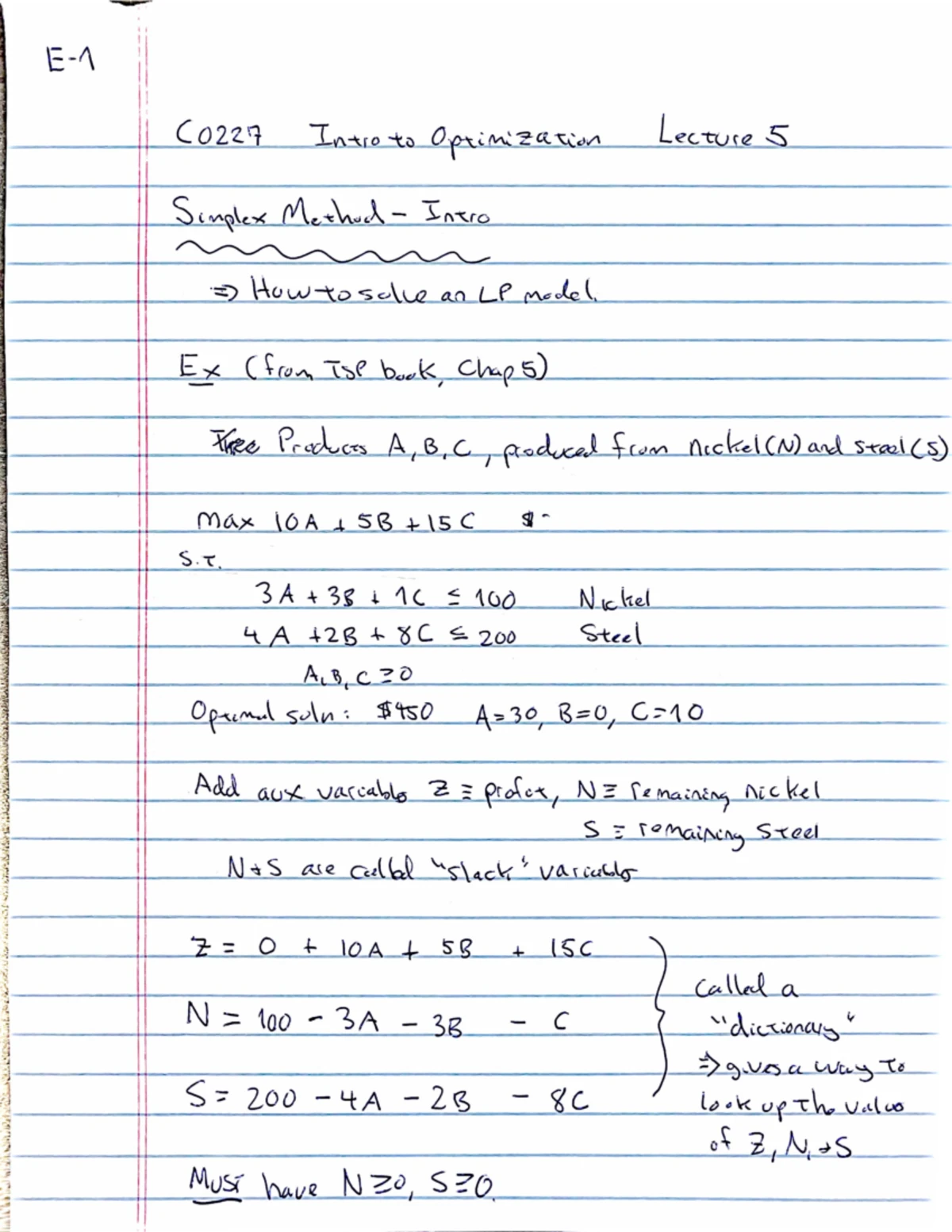 Co227 Lecture G - Homework on Optimization Techniques - Studocu