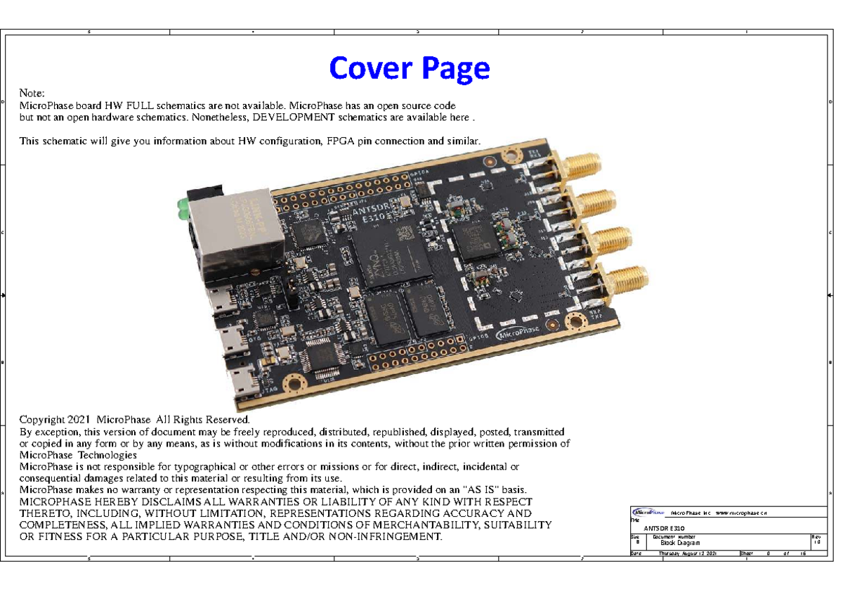 ANTSDR E310 Block Diagram and Hardware Overview - Studocu