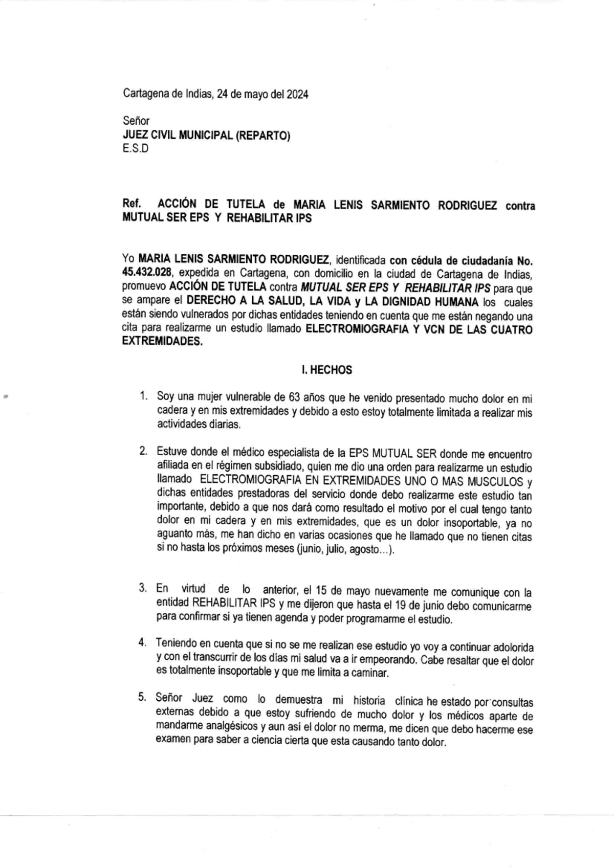 Img20240524 152002 36 - Tutela por salud - e.g. derecho civil - Studocu