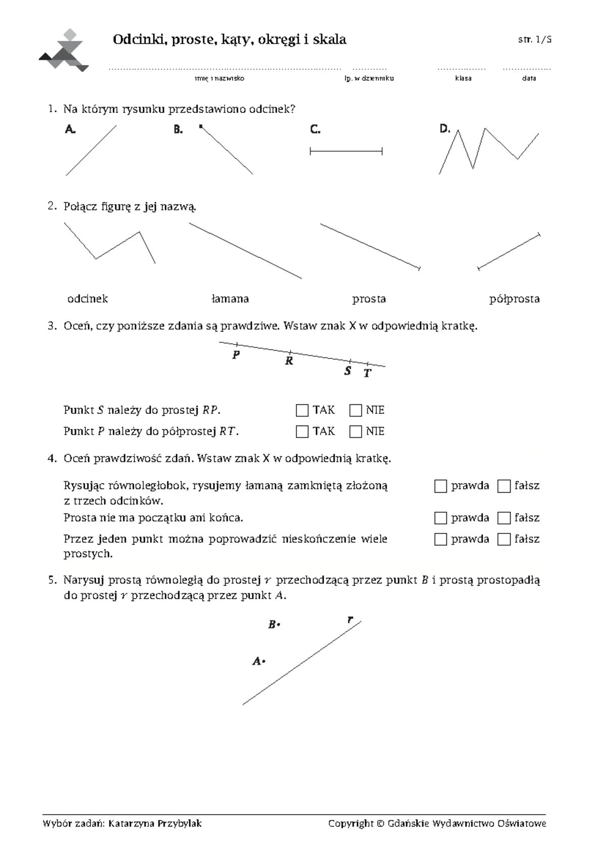 Sprawdzian Z Matematyki Kl 4 Skala