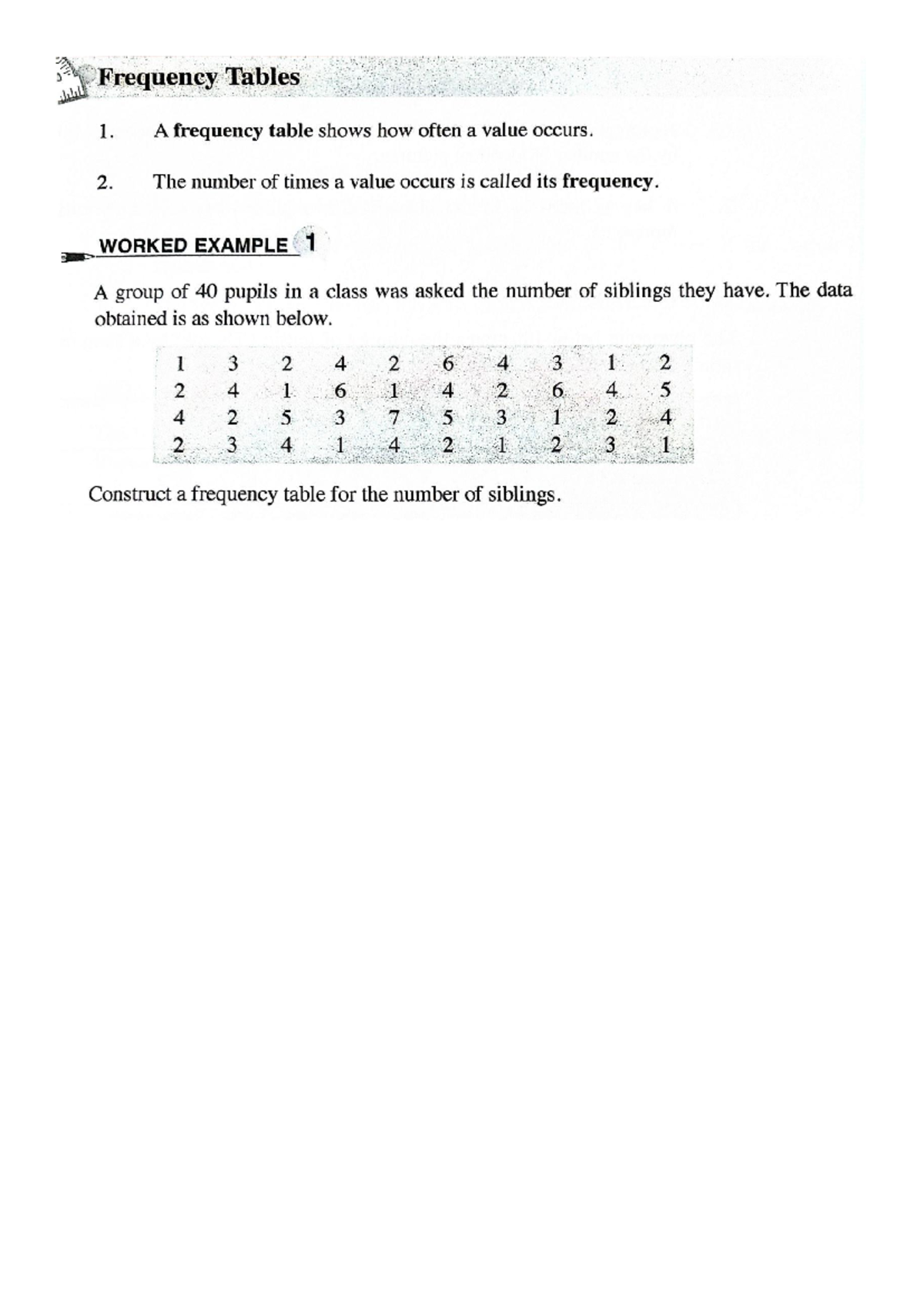Chapter 14: Statistical Handling - Frequency Tables, Graphs & Charts ...