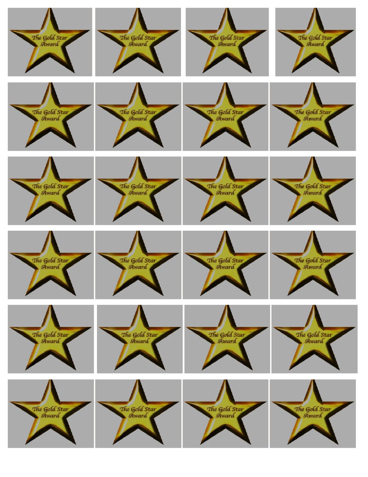 Gold Star Award Overview and Significance - Studocu