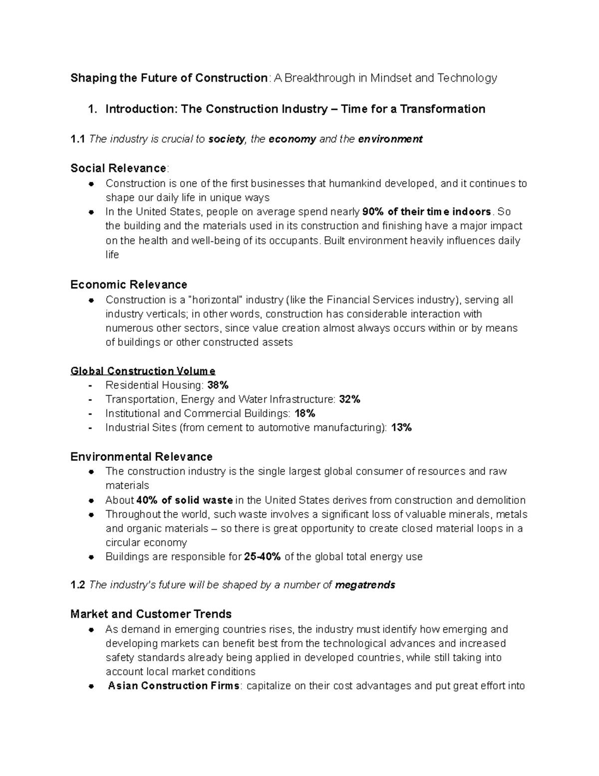 Shaping the Future of Construction Notes - Introduction: The ...
