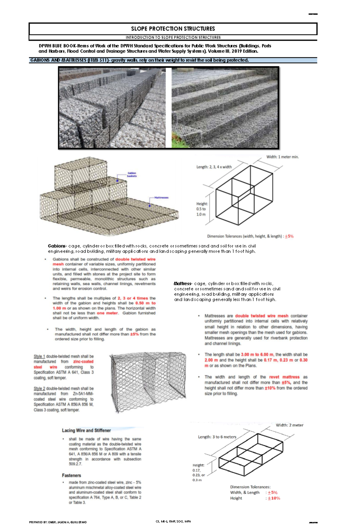 DPWH Slope Protection Structures: Basic Concepts and Design Principles ...