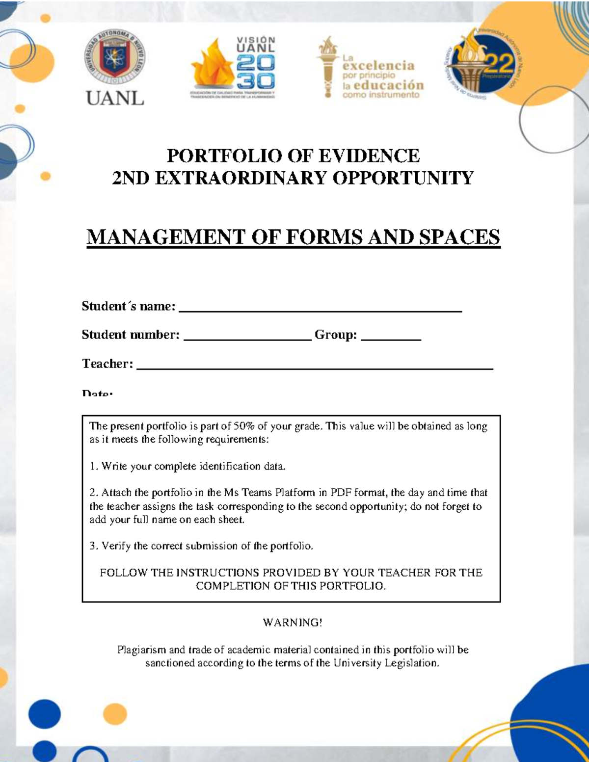 Portfolio Management: Forms & Spaces - 2nd Extraordinary Opportunity ...