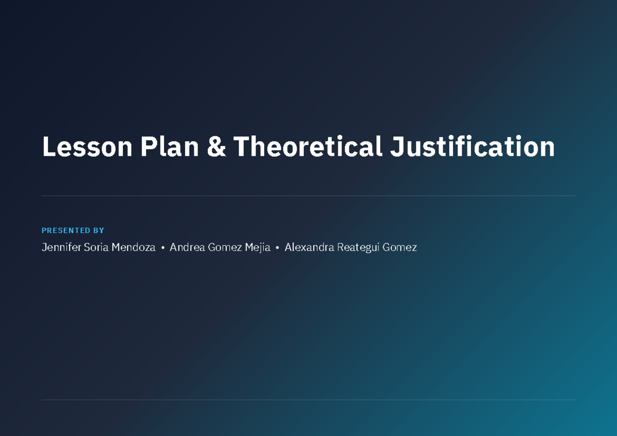 Lesson Plan & Theoretical Justification: Teaching Animals (ENG 101 ...
