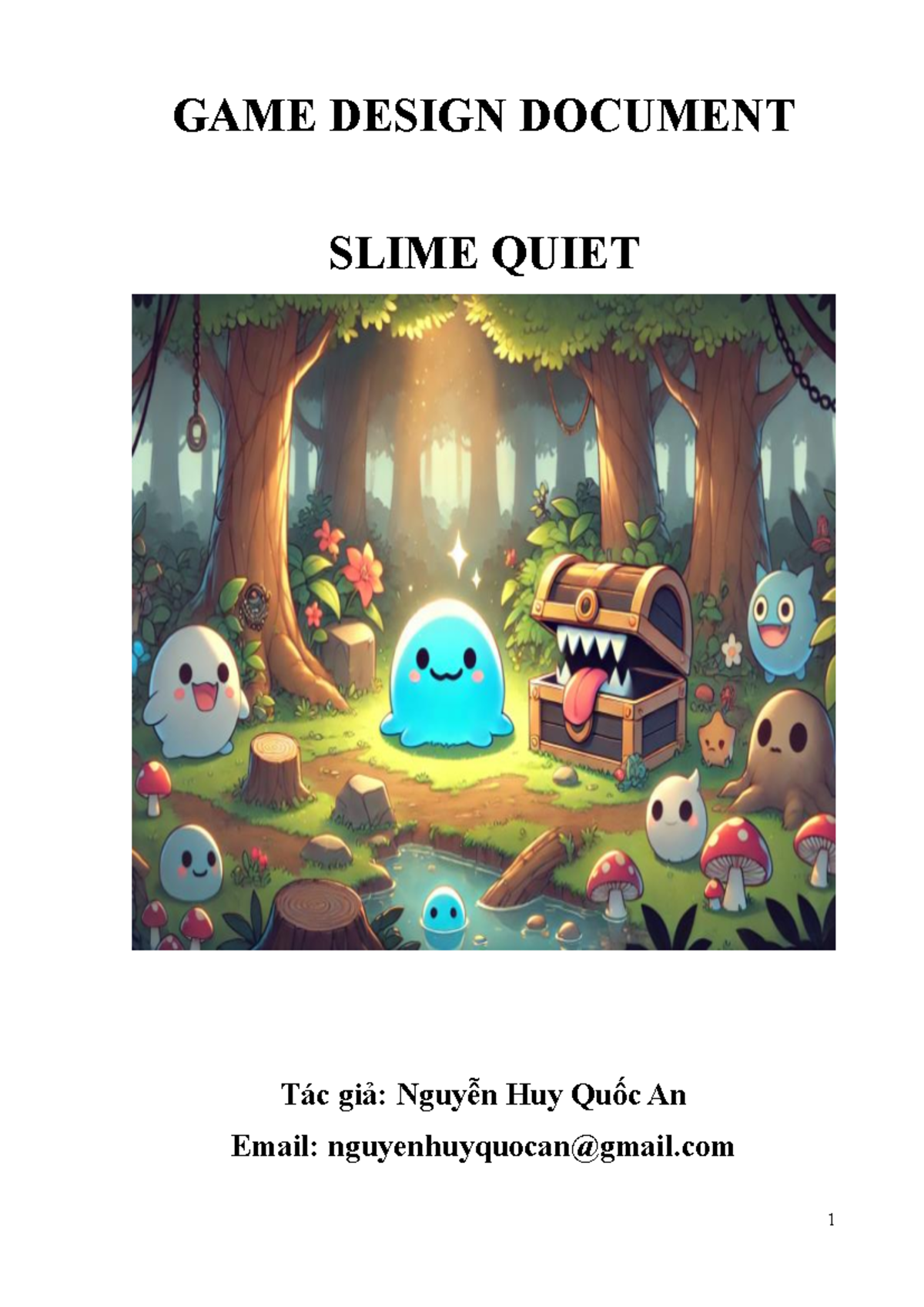 GAME DESIGN DOCUMENT: SLIME QUIET (ABC123) - Studocu