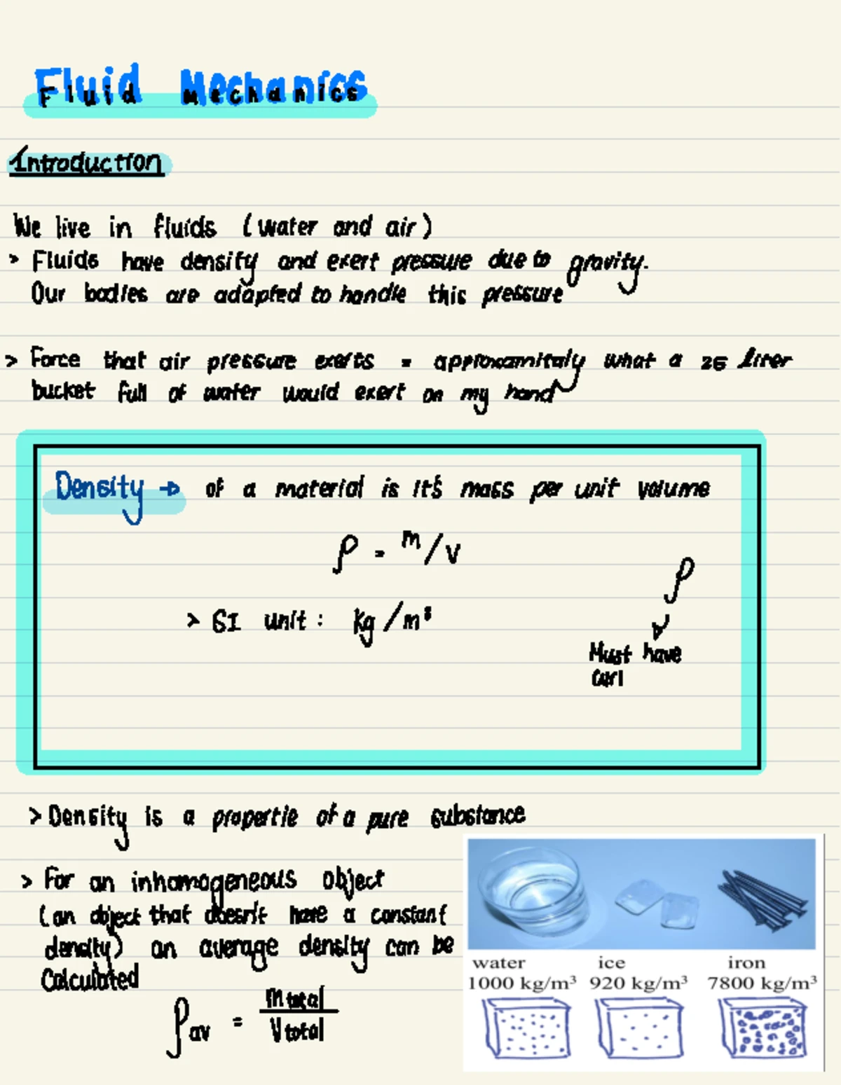 Fluids' Formulas: Understanding Pressure, Density, and Buoyancy ...