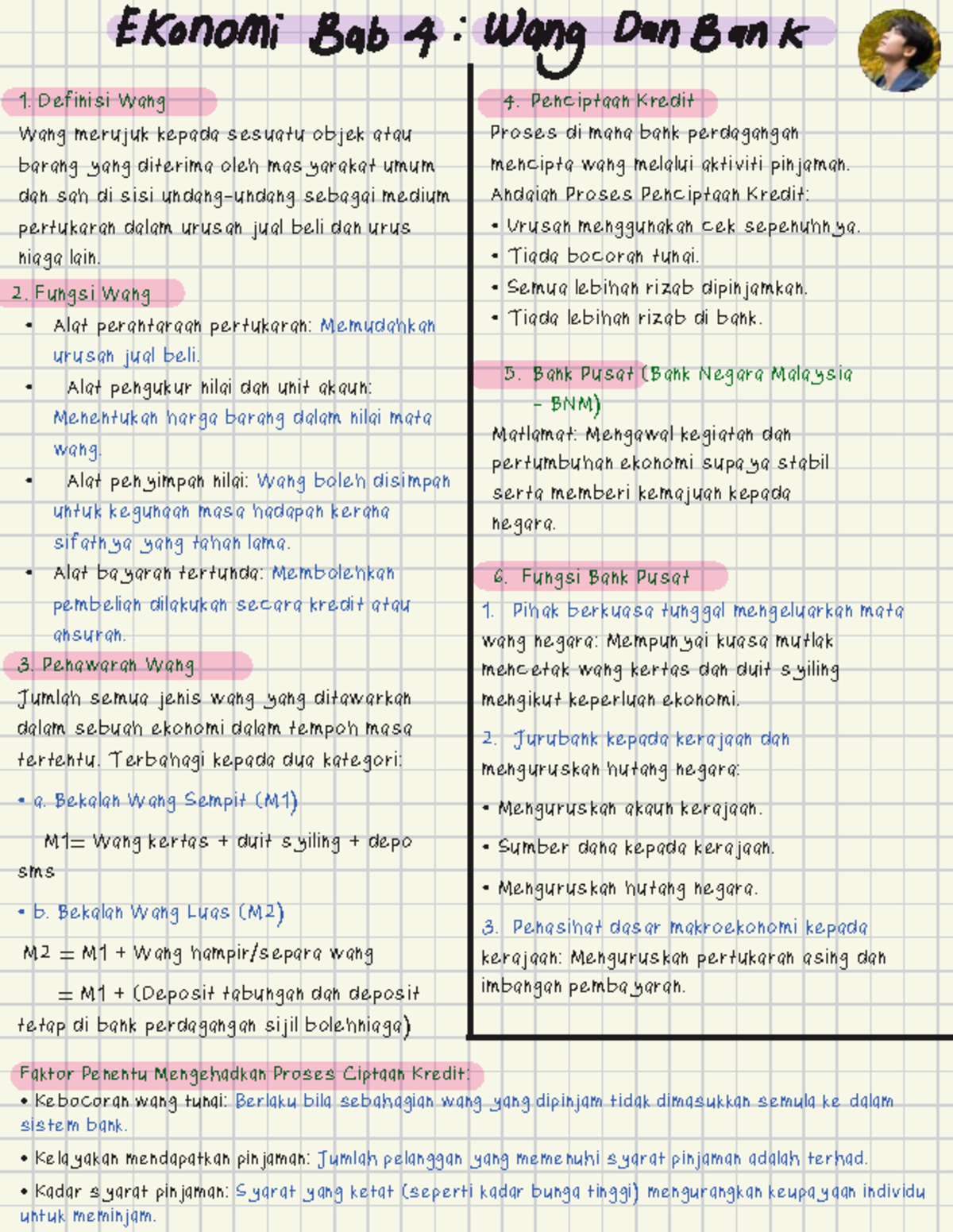 Bab 4: Wang dan Bank - Nota Kuliah - Studocu