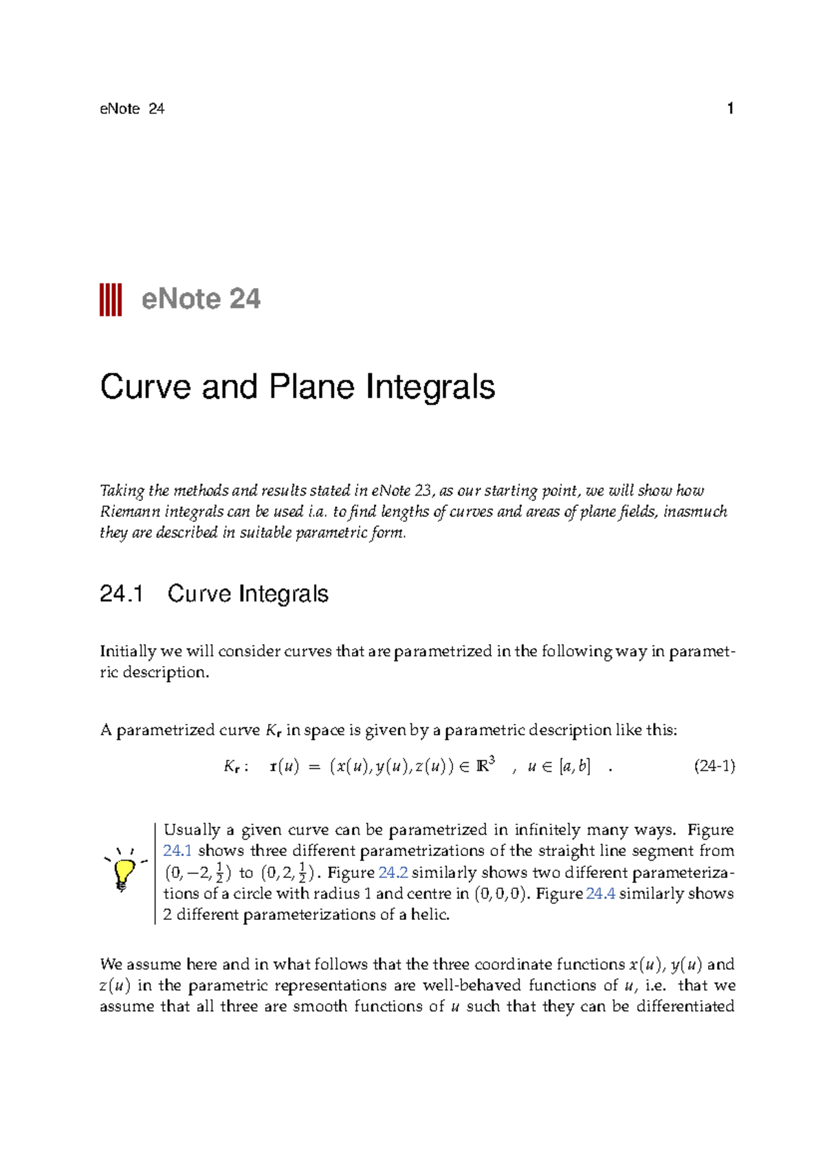 24 - Curve and Plane Integrals - Advanced Engineering Mathematics 1 ...