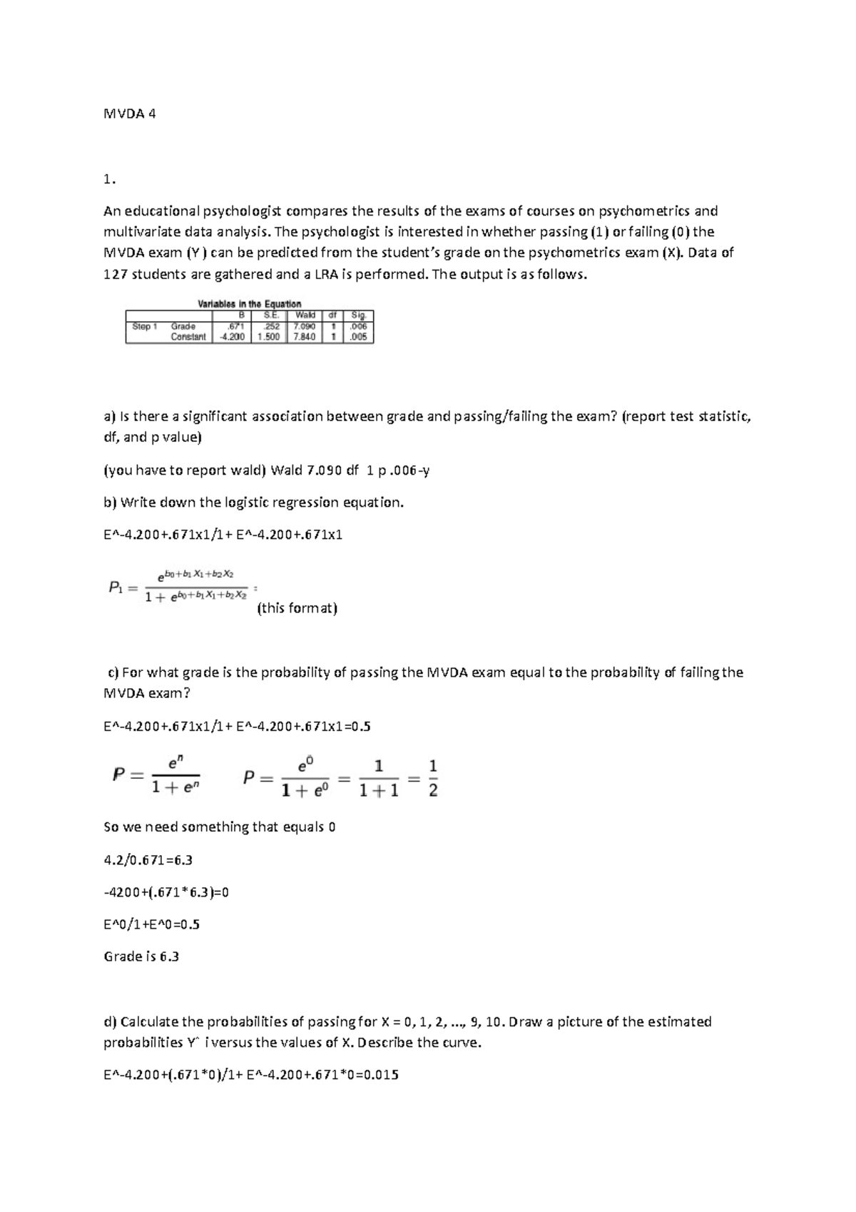 MVDA 4: Logistic Regression Analysis in Multivariate Data Analysis ...
