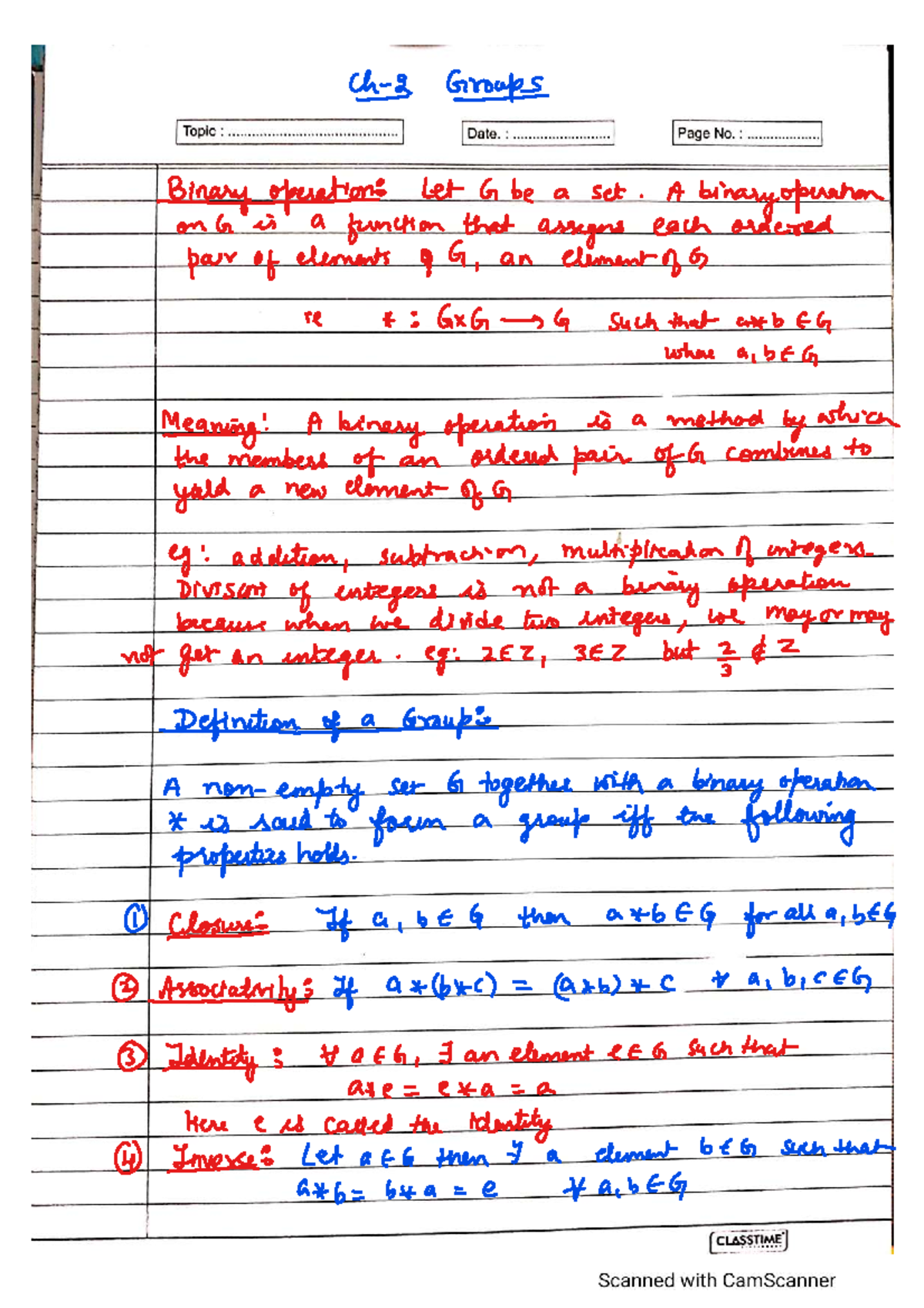 Chapter 2 Group Study Notes - Final Exam Preparation - Studocu