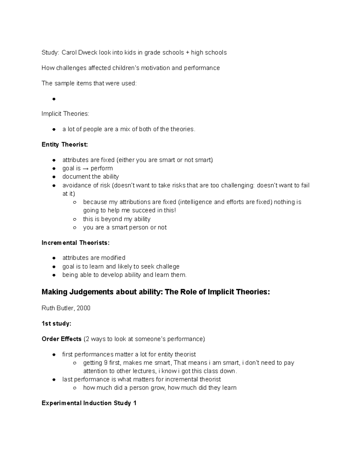 Implicit Theories: Impact on Motivation and Performance in Education ...