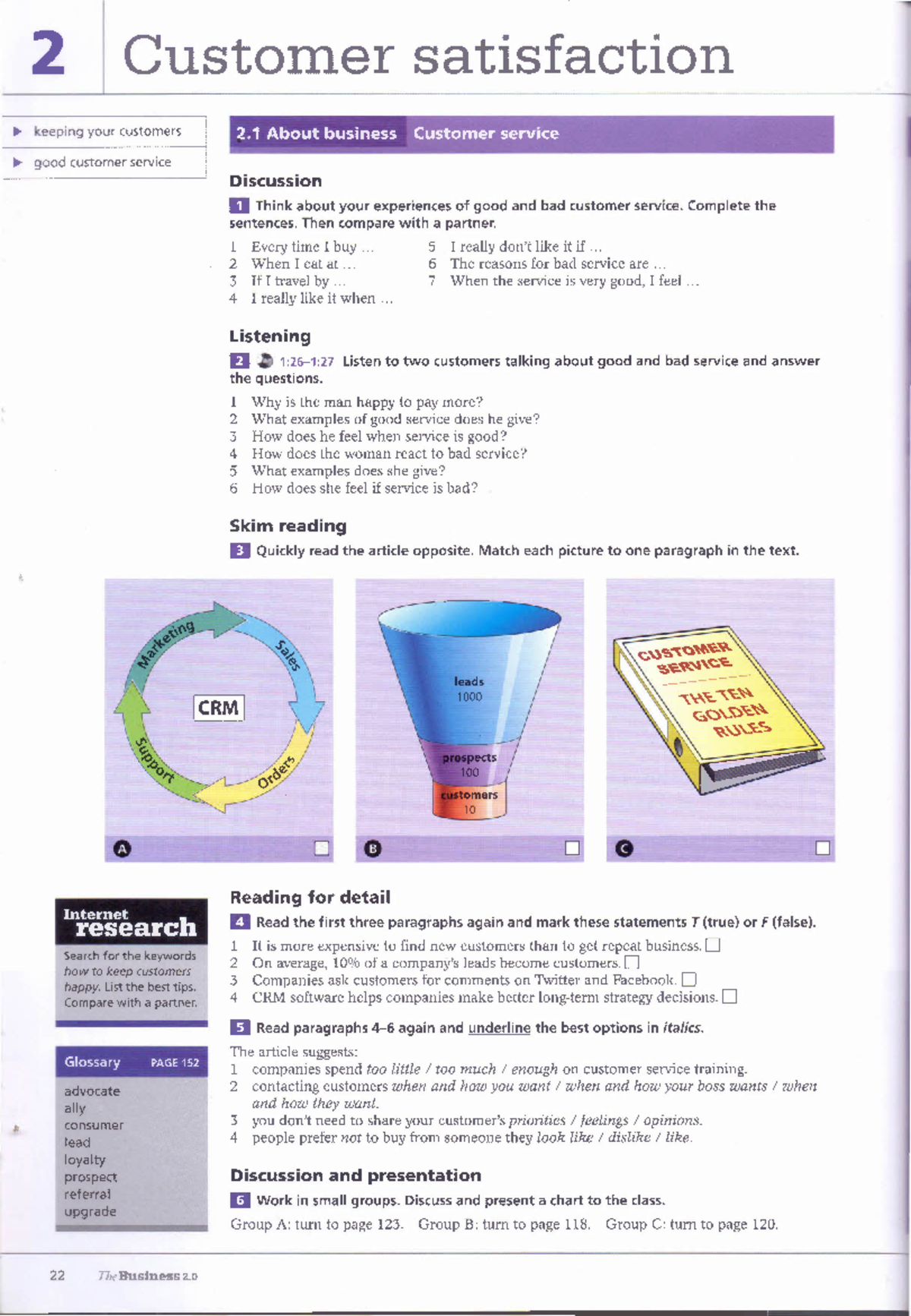 Unit 2 - Business 2.0: Customer Satisfaction Strategies and Insights ...