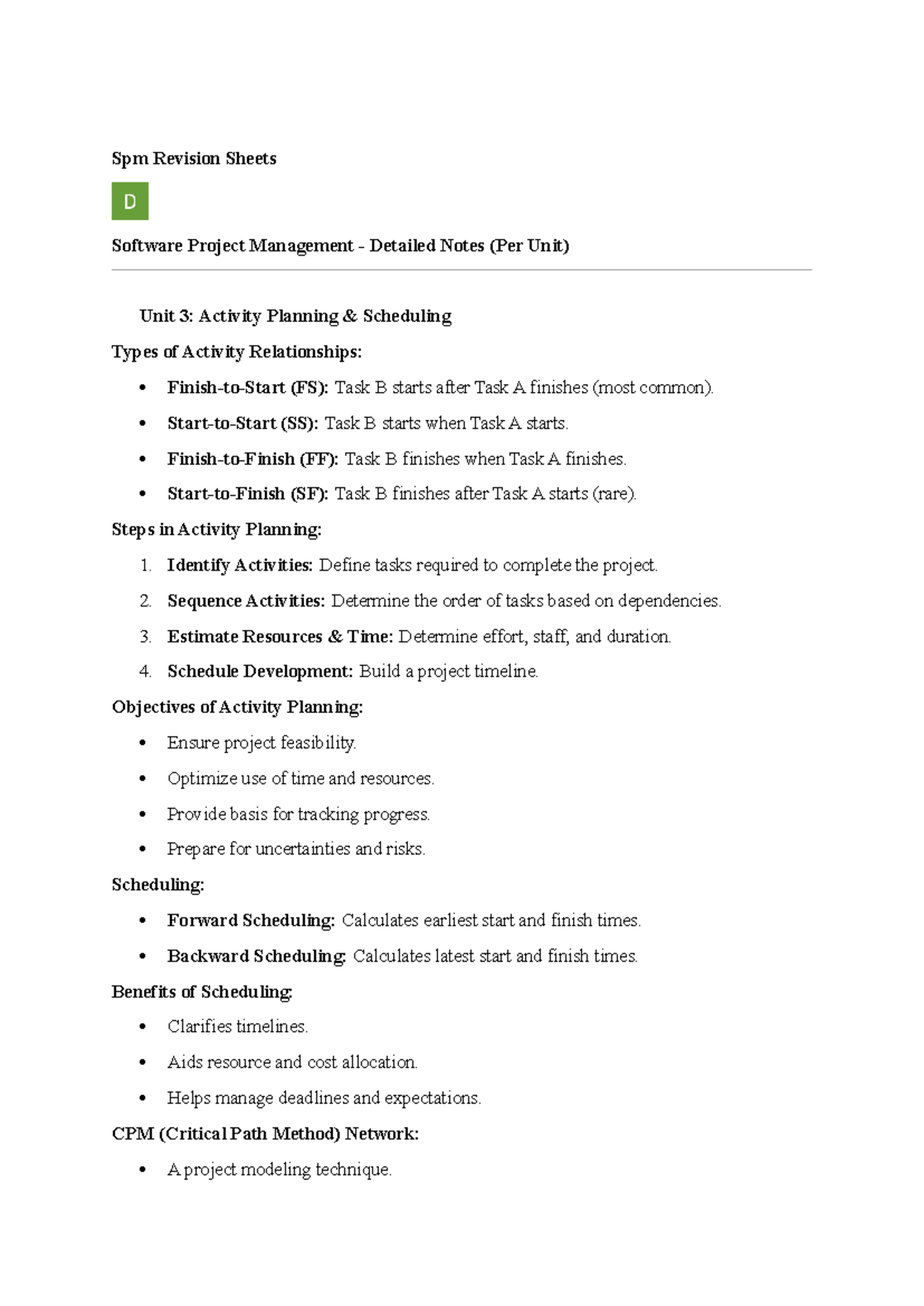 Spm Revision Sheets - SPM QUESTIONS THAT ARE MUST TO PREPARE - Spm ...