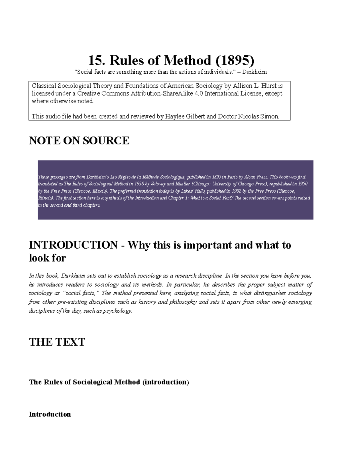 Sociology 101: Insights into Durkheim's Rules of Sociological Method ...