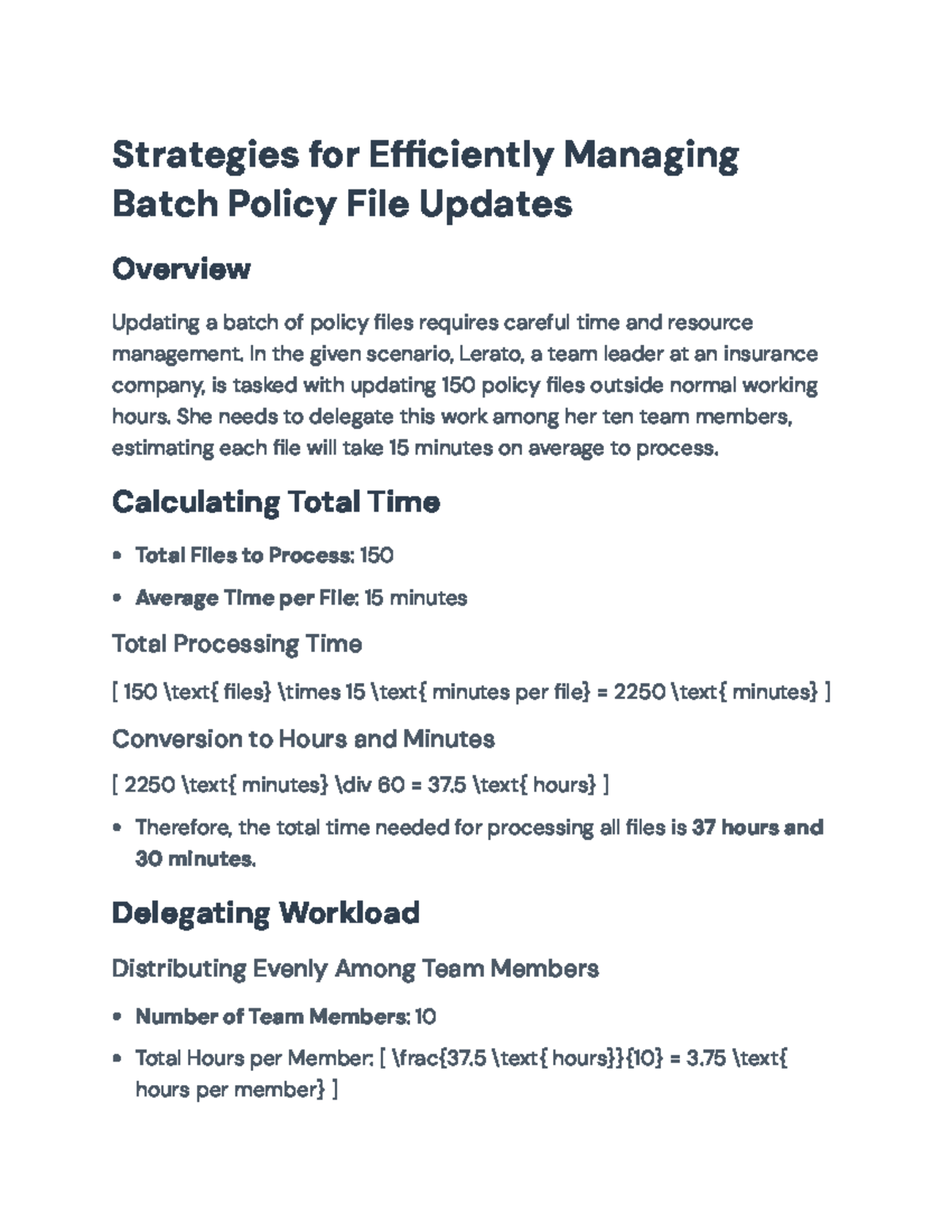 Efficient Strategies for Managing Batch Policy File Updates ...
