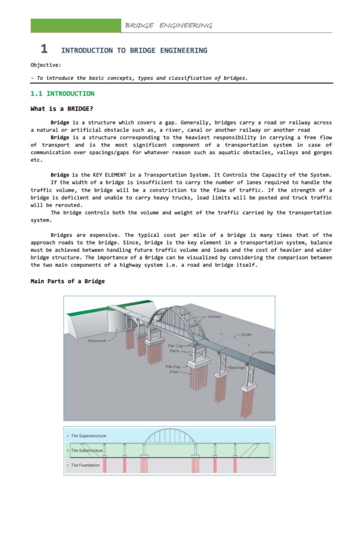 Bridge Engineering 1 Introduction To Bridge Concepts And
