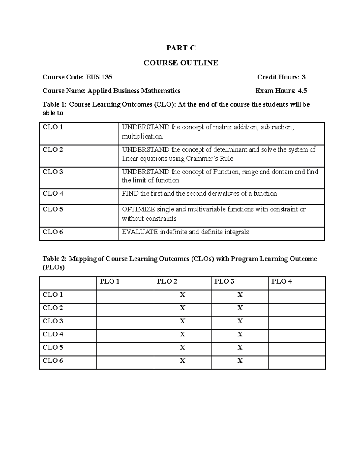Applied Business Math Examples