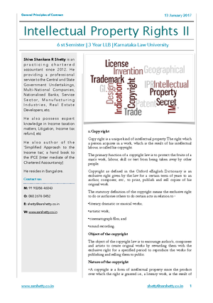 Computer Software and Copyright Protection: An IPR Overview - Studocu
