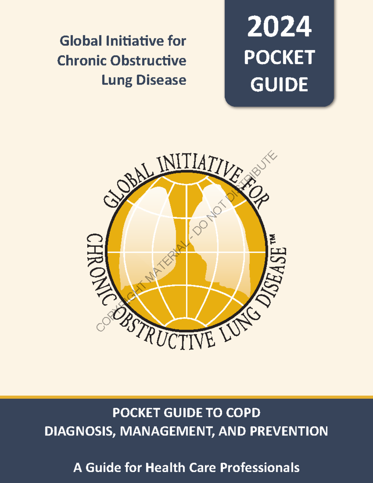 GOLD 2024 Pocket Guide: COPD Diagnosis, Management & Prevention - Studocu