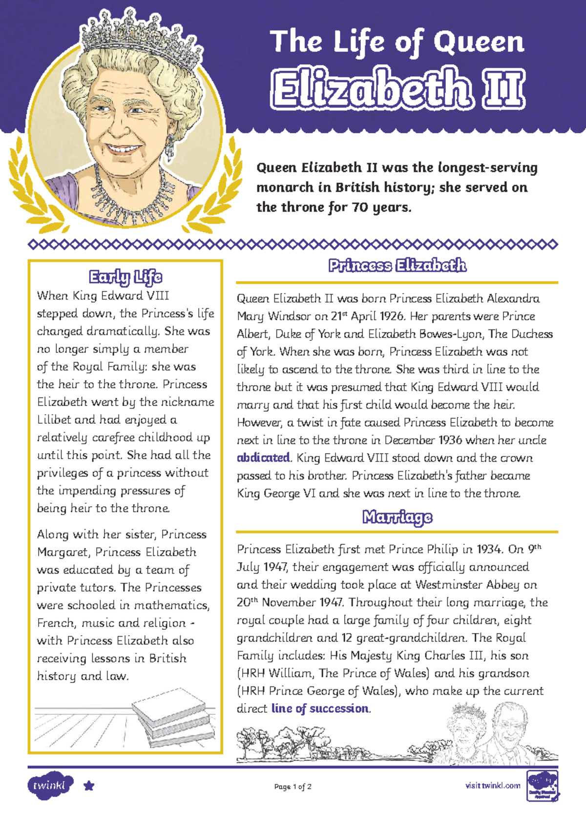 The Life of Queen Elizabeth II: A 70-Year Reign and Legacy (T-e ...