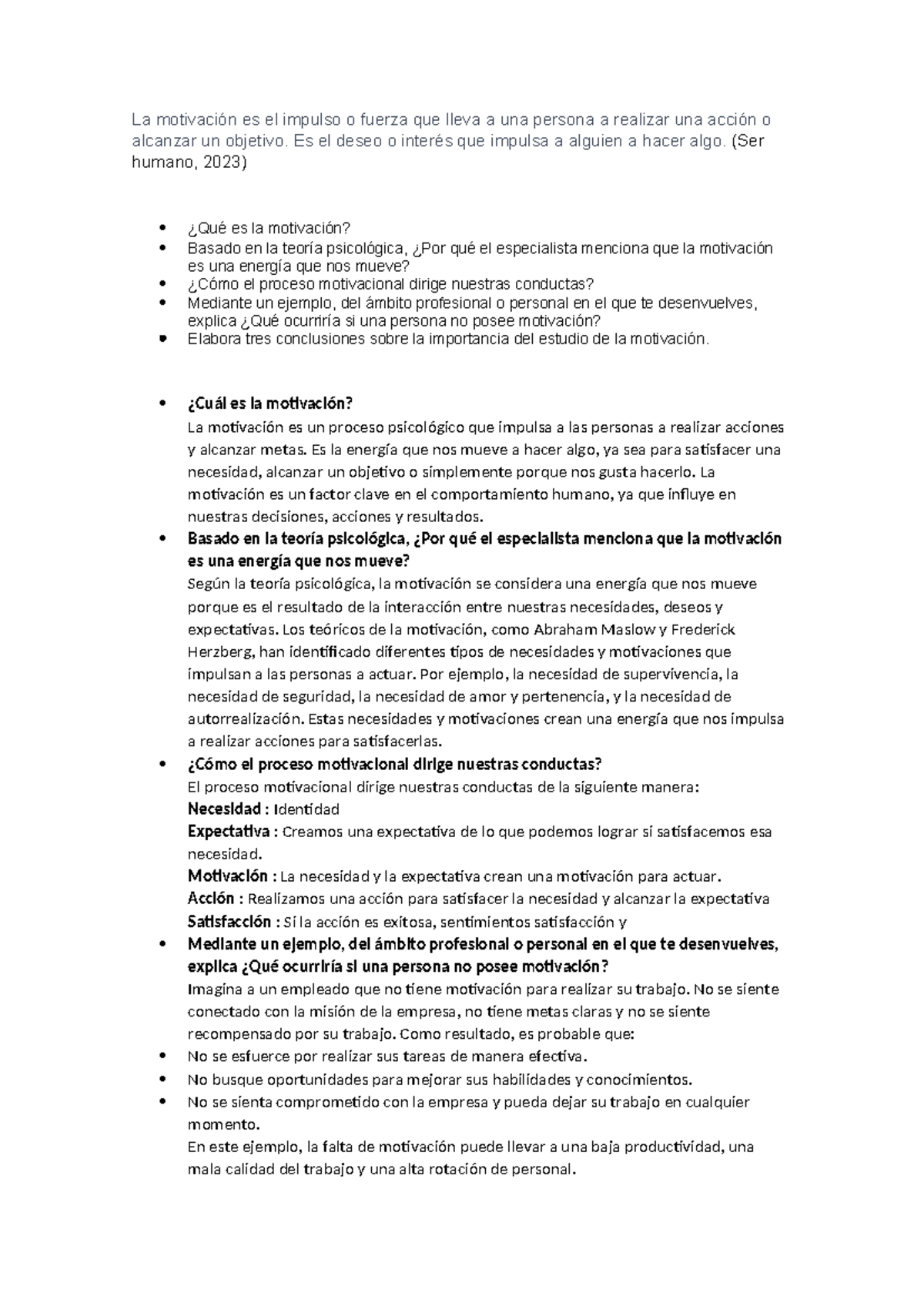 Estudio de la Motivación: Claves Psicológicas y Ejemplos Prácticos ...