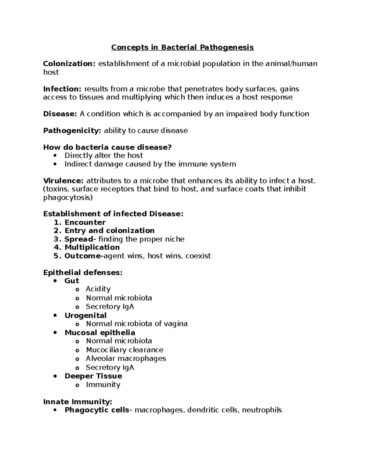 Bacterial Pathogenesis: Mechanisms, Pathogens, and Immunity Concepts ...