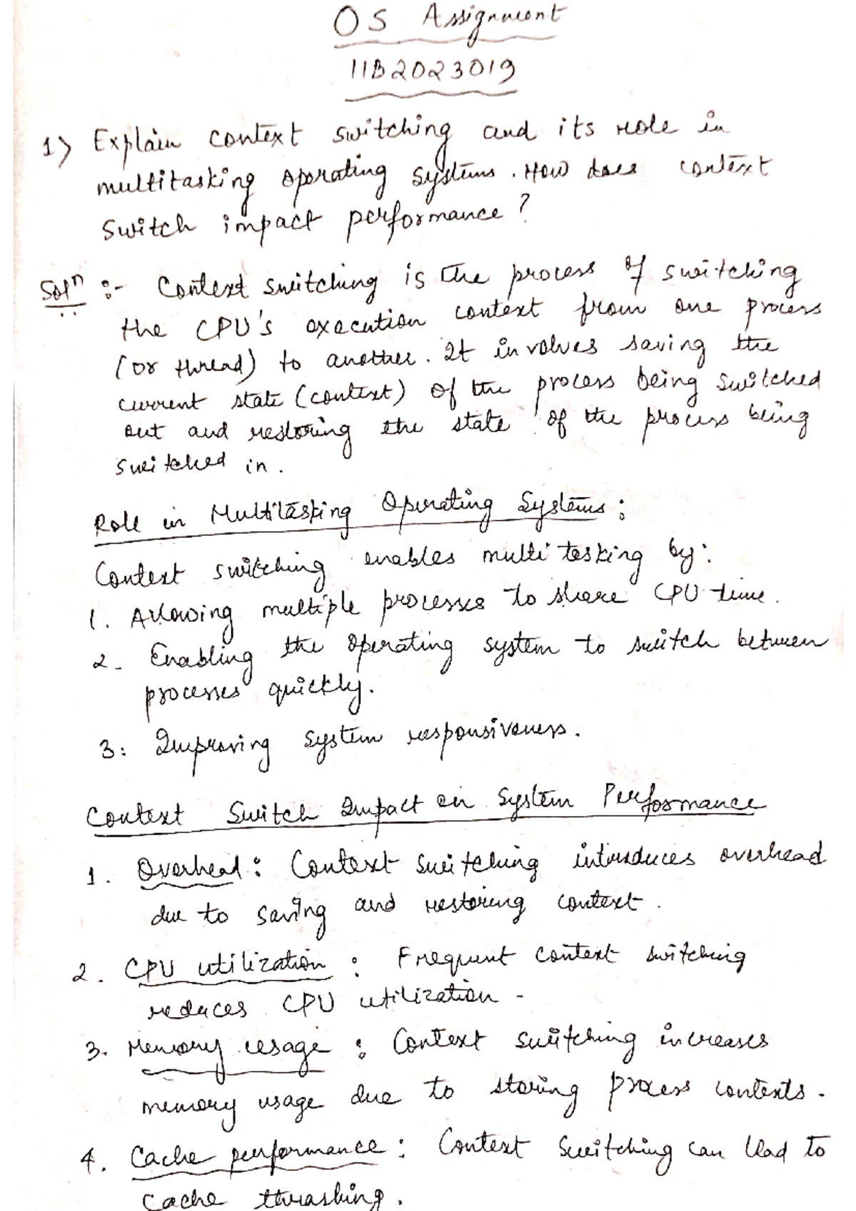 IIB2023019 OS Assignment: Context Switching & Multitasking Performance ...