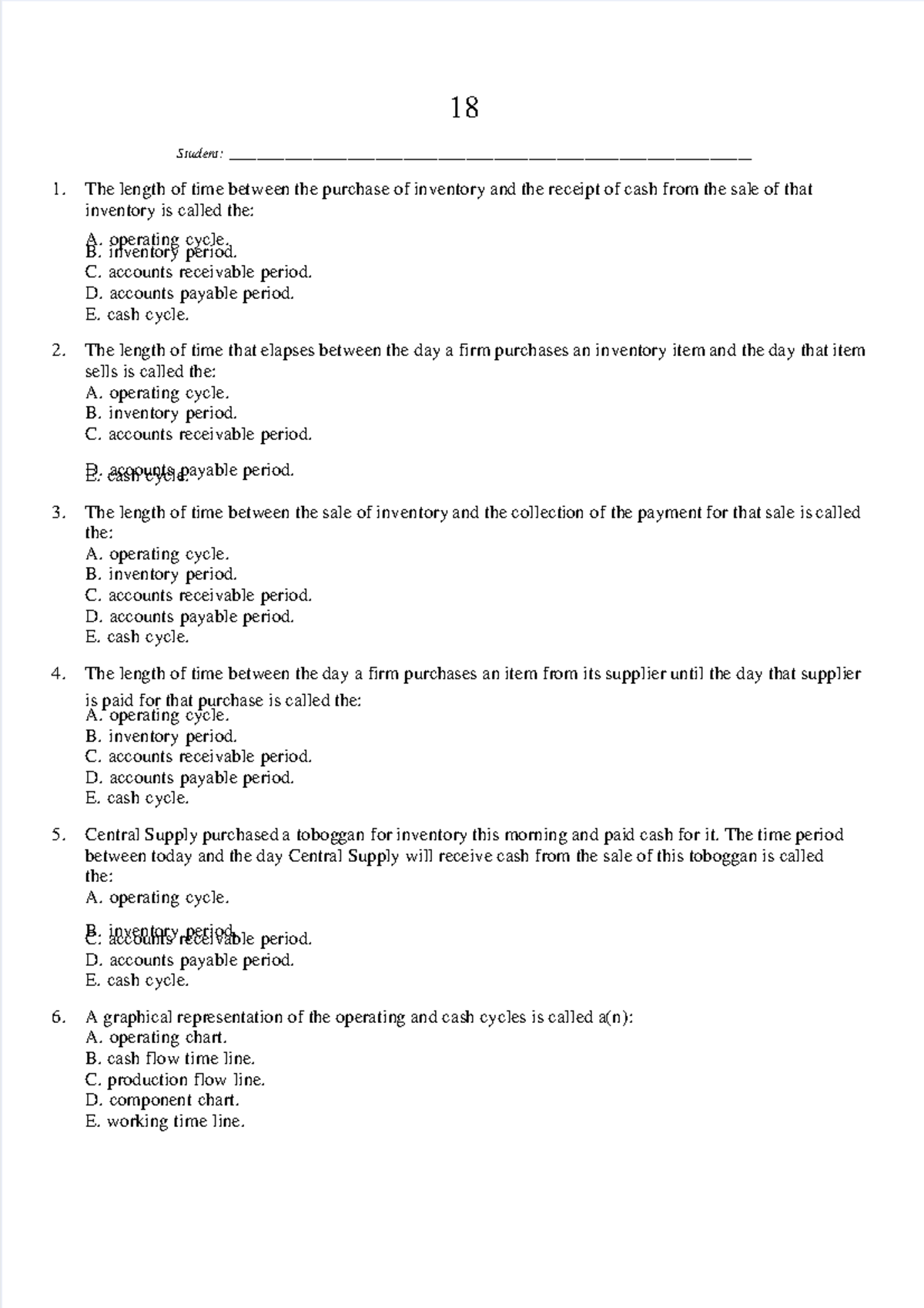 Corporate Finance 9th Ed. Chapter 18 Test Bank Questions & Answers - Studocu