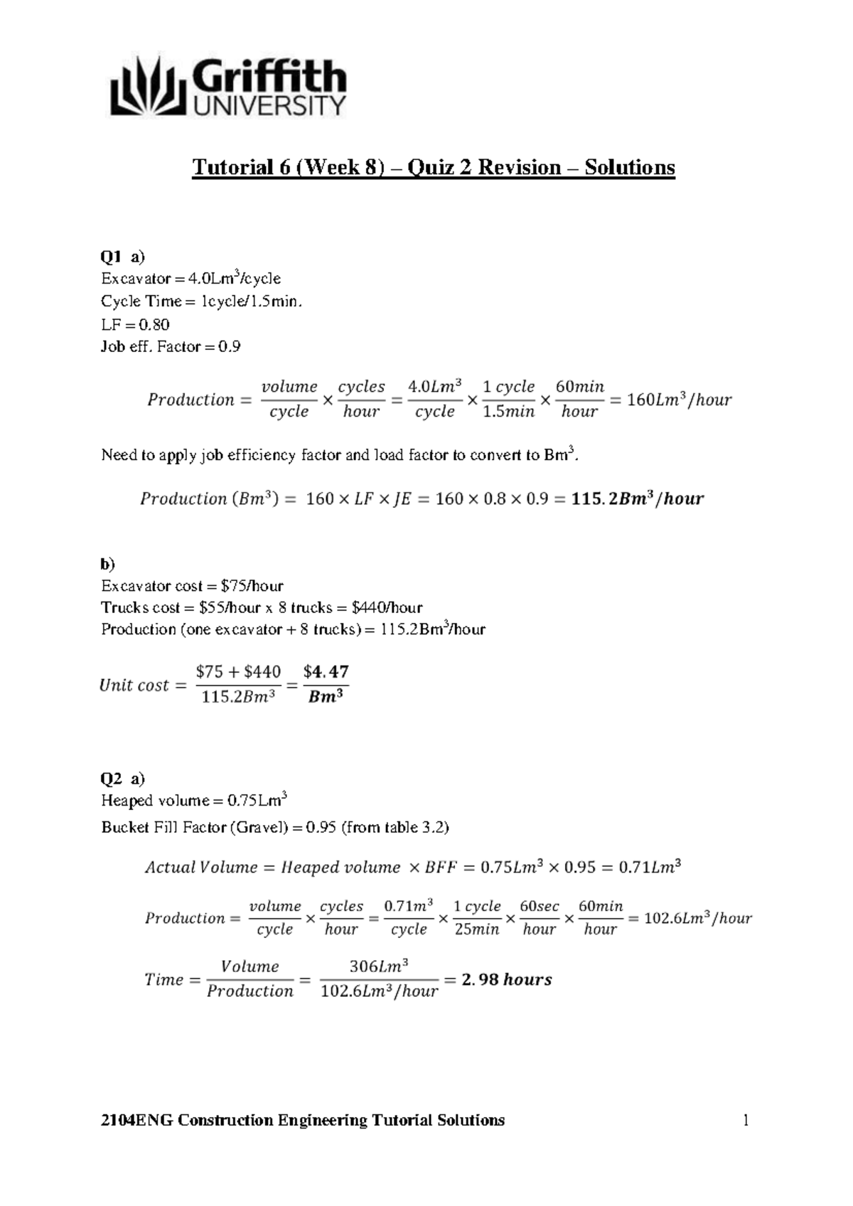 2104ENG Week 8 Quiz 2 Revision Tutorial Solutions & Answers - Studocu