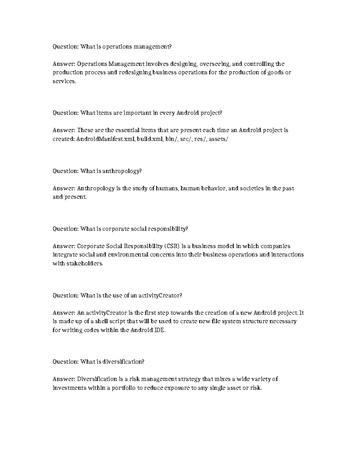 OM 101: Key Concepts in Operations Management and CSR - Studocu