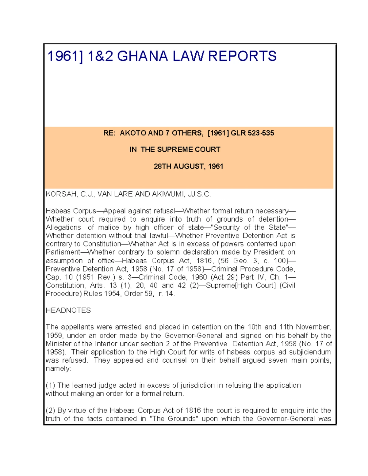 Law 102: Customary Arbitration Process in Ghana - ASS 1 Analysis - Studocu