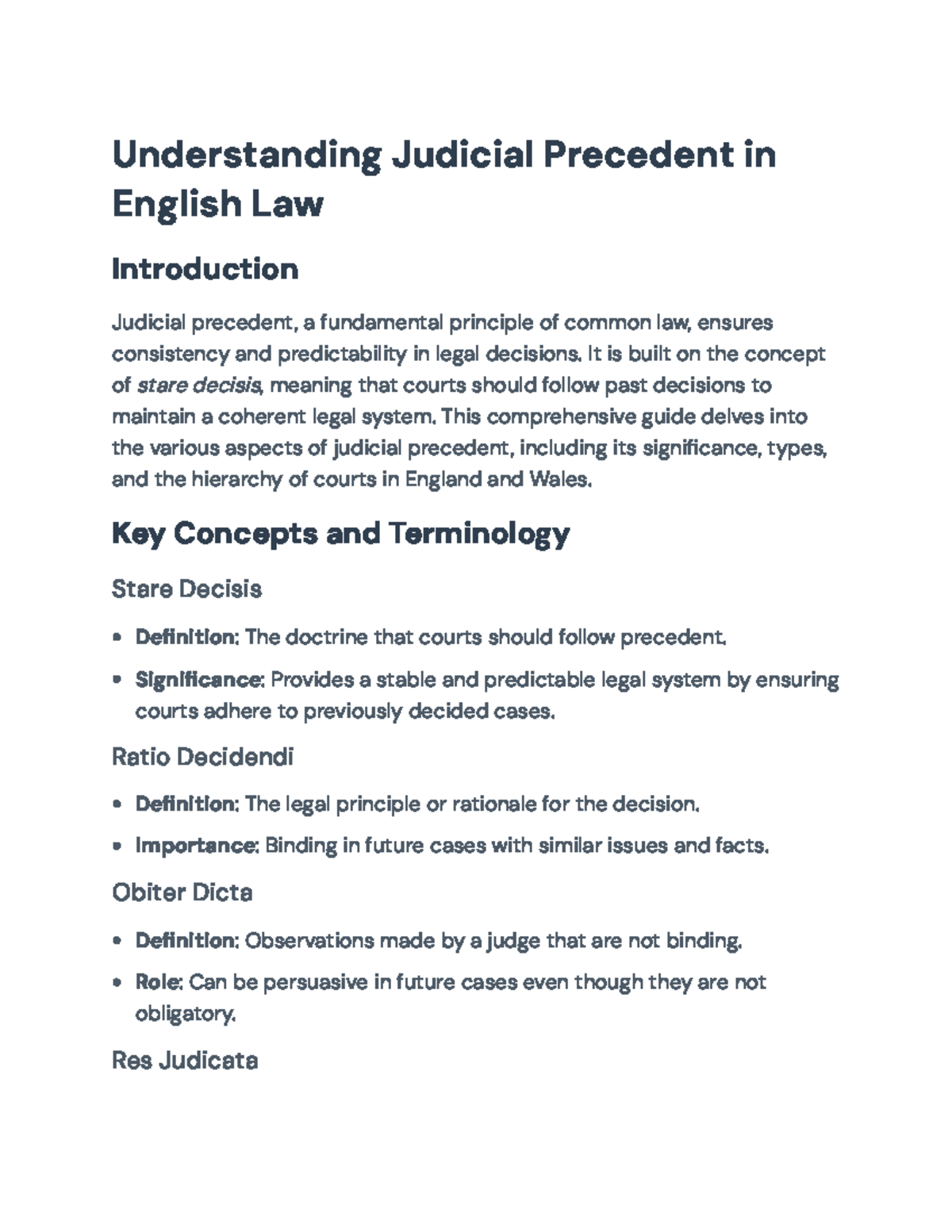 Understanding Judicial Precedent in English Law: A Comprehensive Guide ...