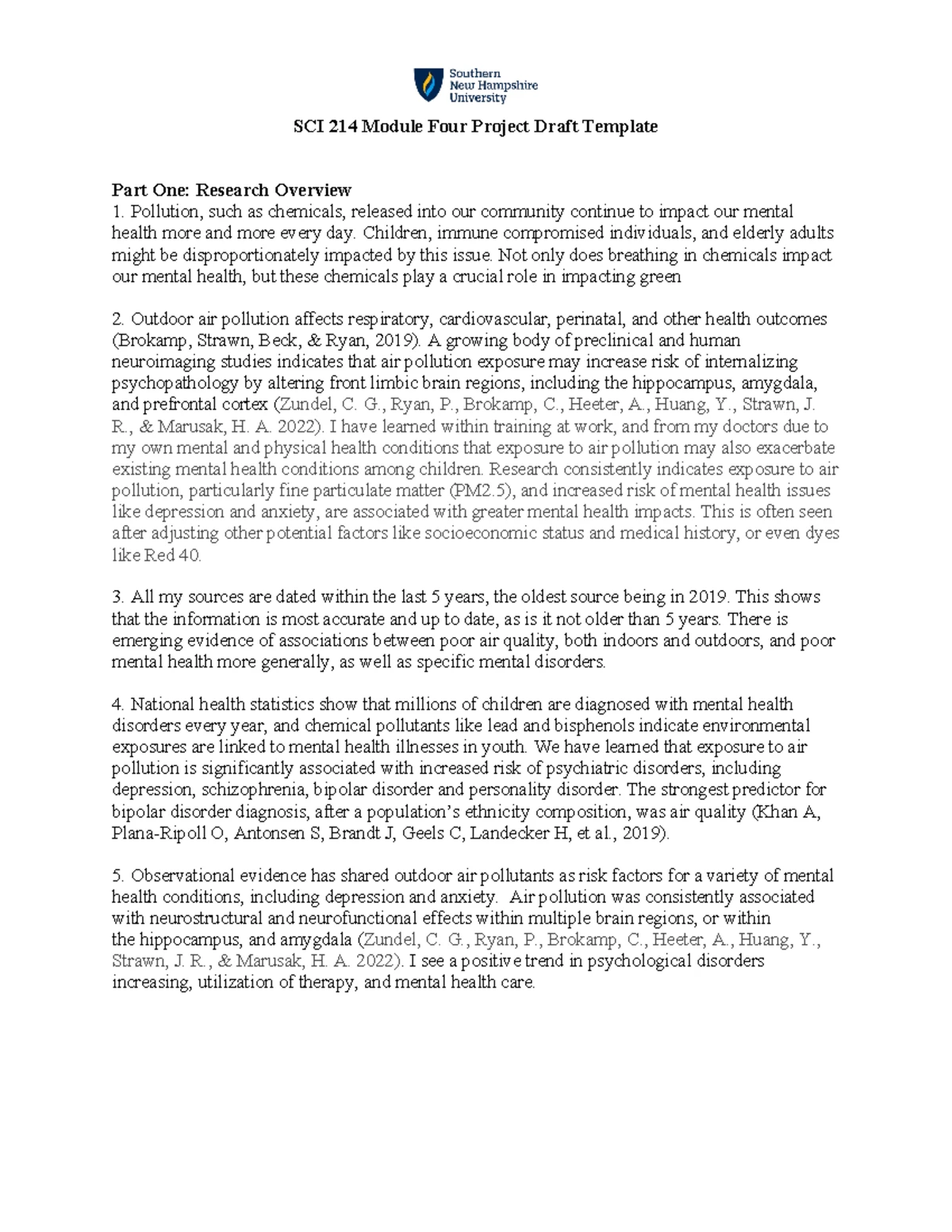 SCI 214 Module Two Project Proposal on Endangered Species Effects - Studocu