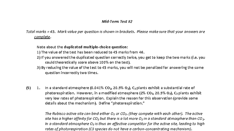 BIOL 266 Midterm #2 Practice Questions and Answers - Studocu