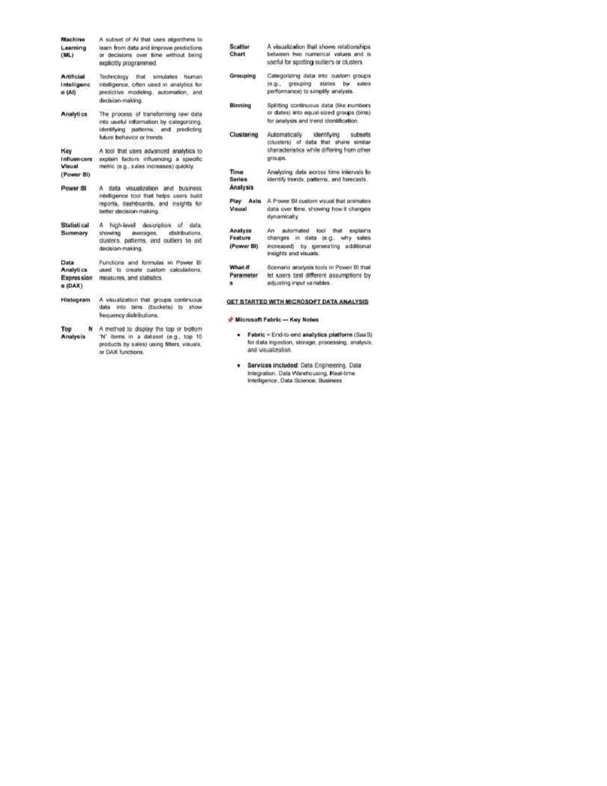 Business Analytics - Notes (BA 101) - Studocu