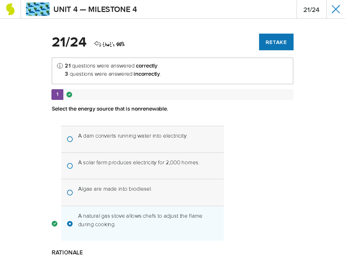 Environmental Science - Unit 4 - Milestone 4 Review and Answers - Studocu