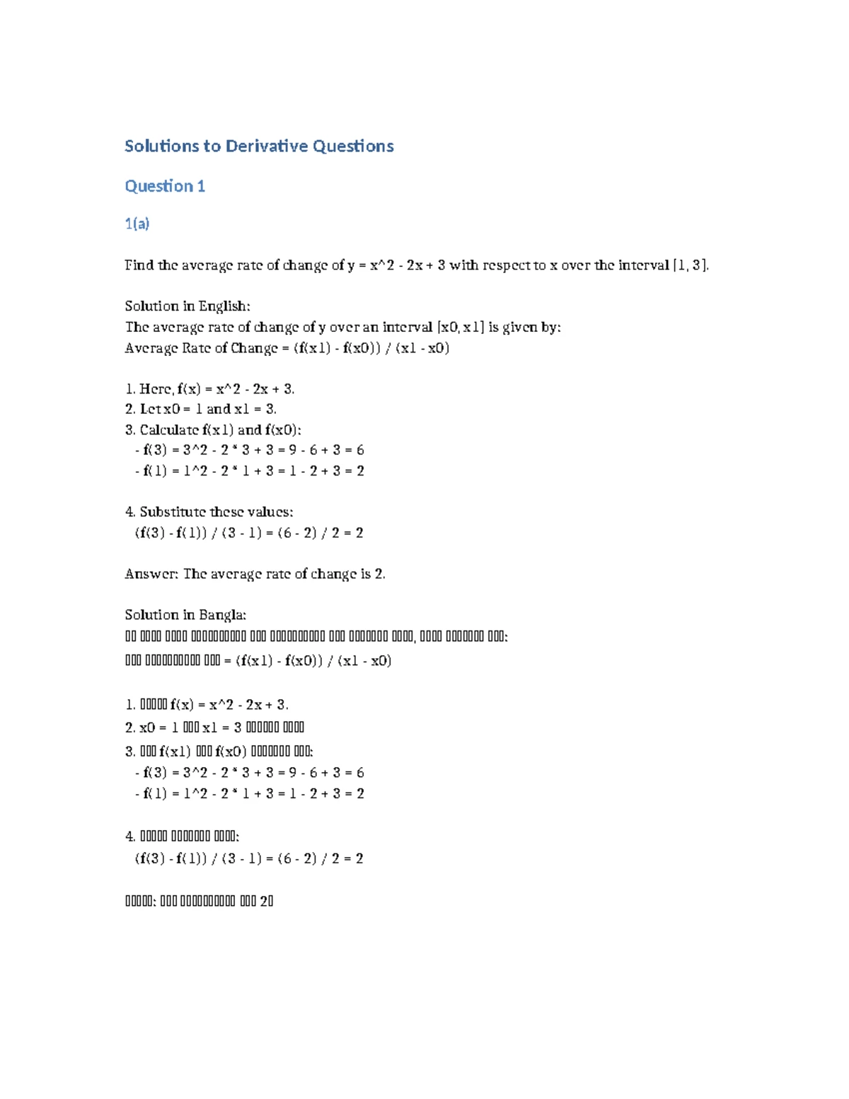 Mat101 Lecture 1 - Introduction to Calculus and Functions - Studocu