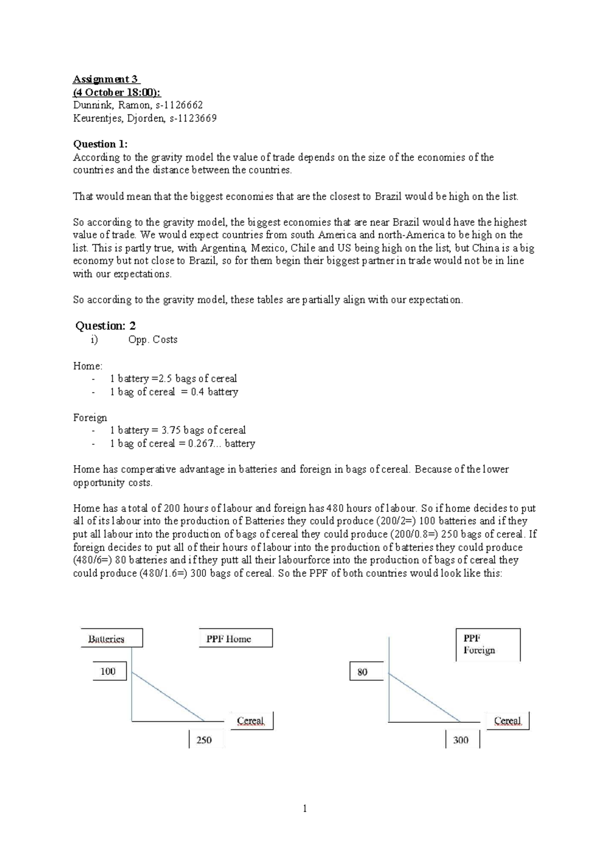 2024-25 Assignment 3: Gravity Model & Comparative Advantage Analysis ...